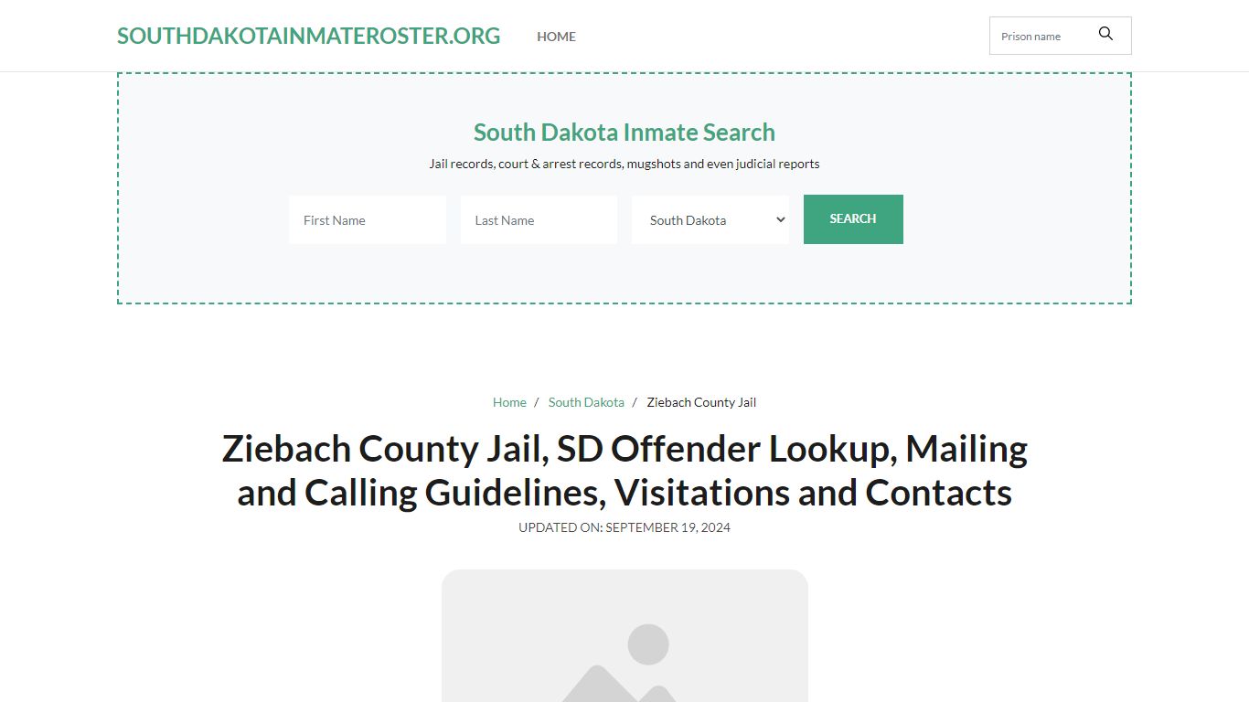 Ziebach County Jail, SD: Inmate Search Options, Visitations, Contacts